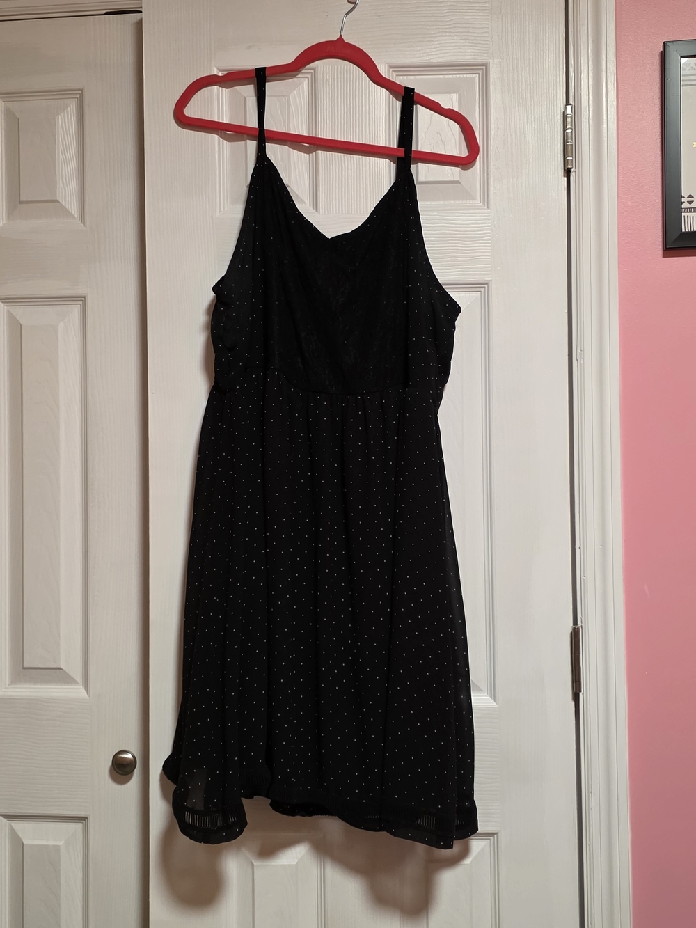 torrid Black Spotted Midi Dress